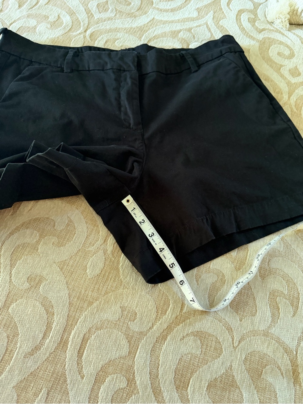 Nautica Black Chino Shorts Size 12 Cotton Stretch Flat Front Classic - Picture 5 of 15